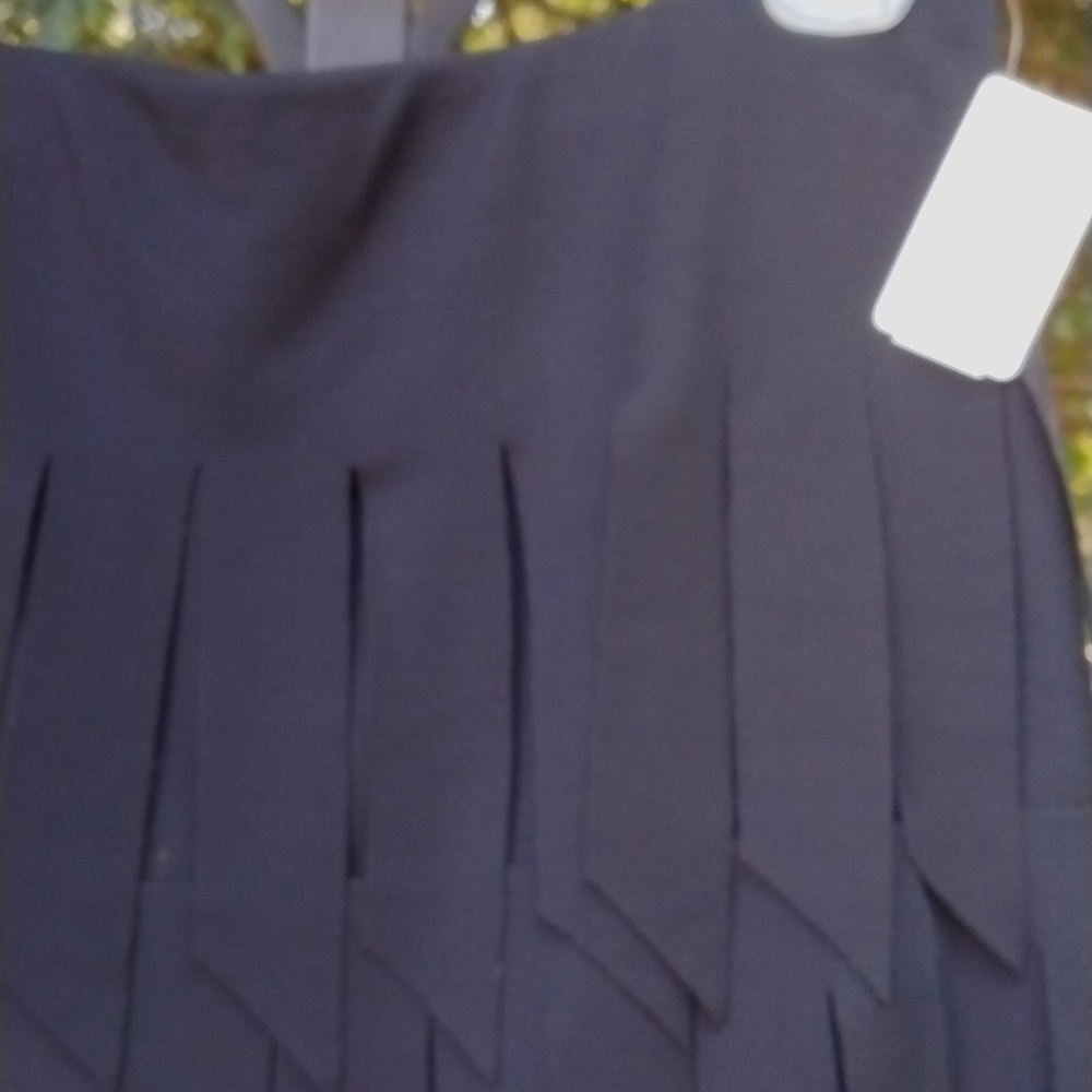NWT Tadashi Neiman Marcus FRINGE  dress/skirt size M. OLD MONEY QUIET LUXURY - Picture 2 of 12